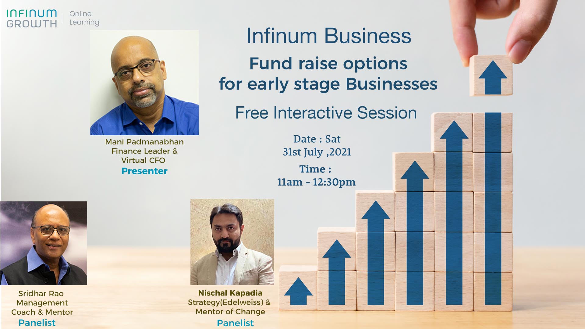 Infinum Business : Fund Raise options for early stage Businesses – Free Session