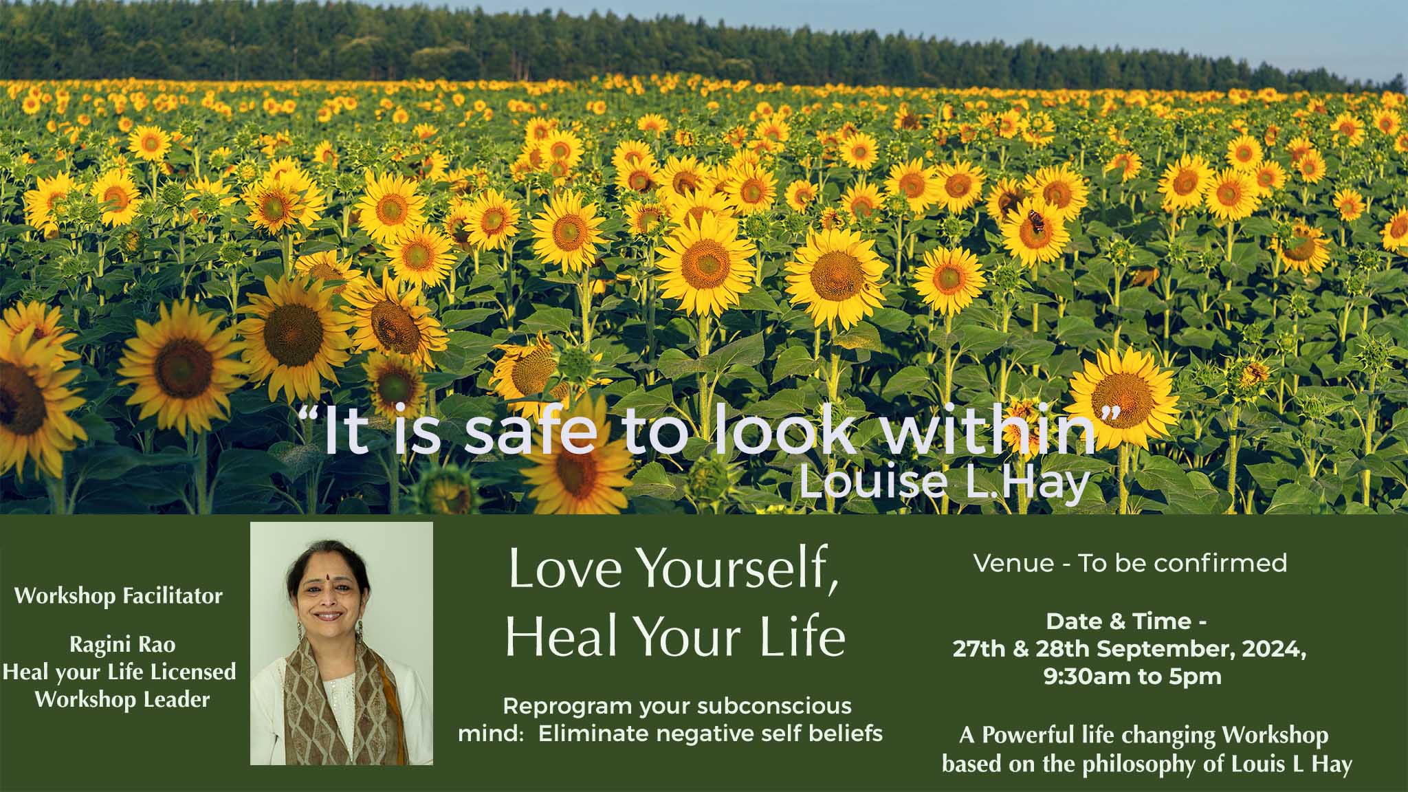 Love YourSelf, Heal your Life – A 2 Day Offline Workshop at Bengaluru