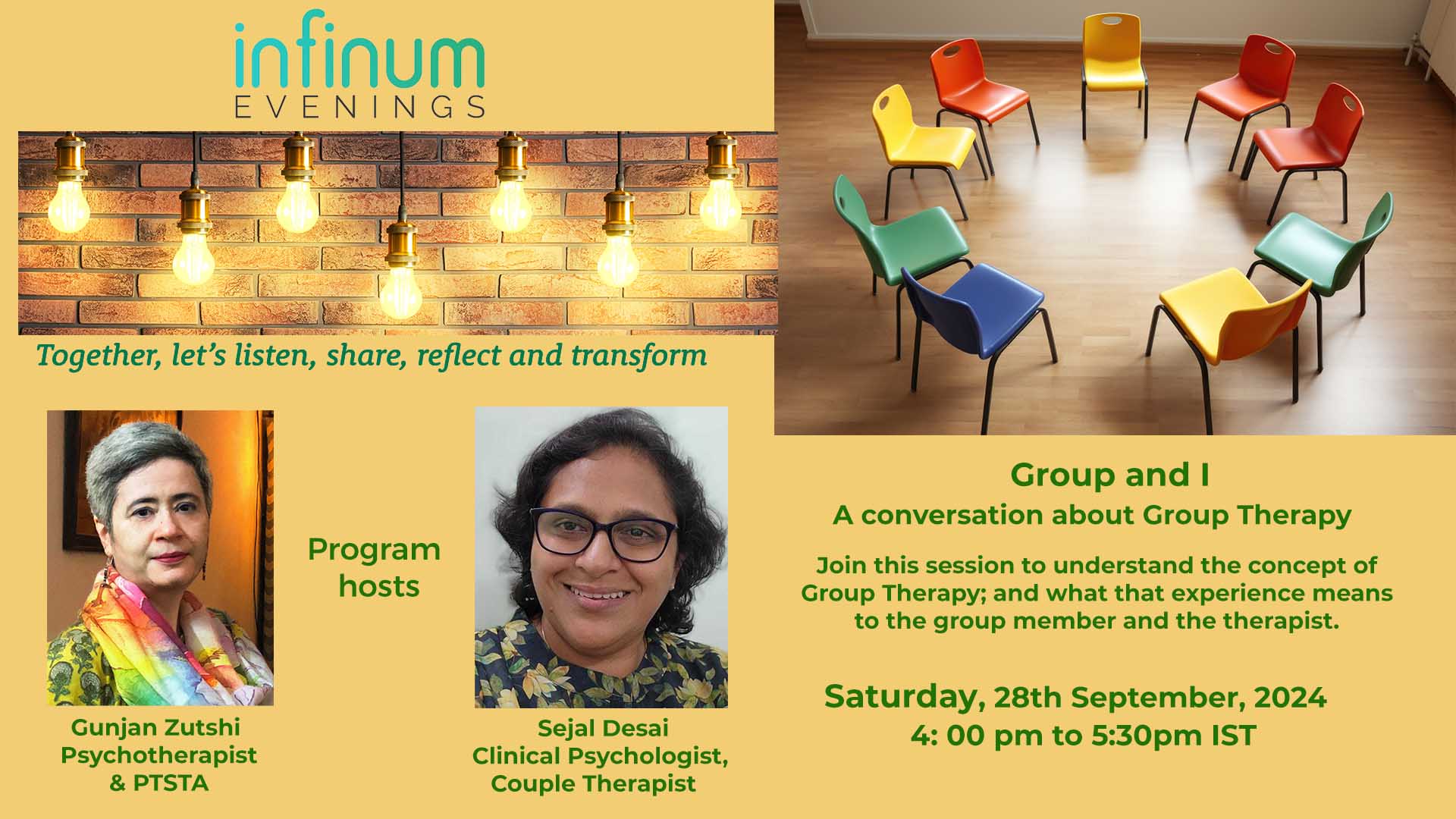 Infinum Evenings – Group and I : A conversation about Group Therapy