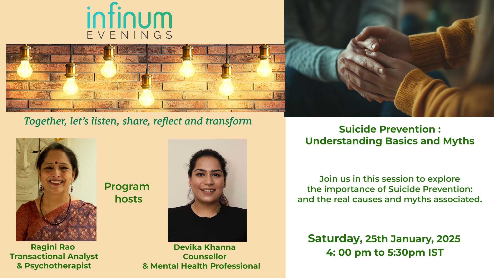 Infinum Evenings : Suicide Prevention – Understanding Basics and Myths