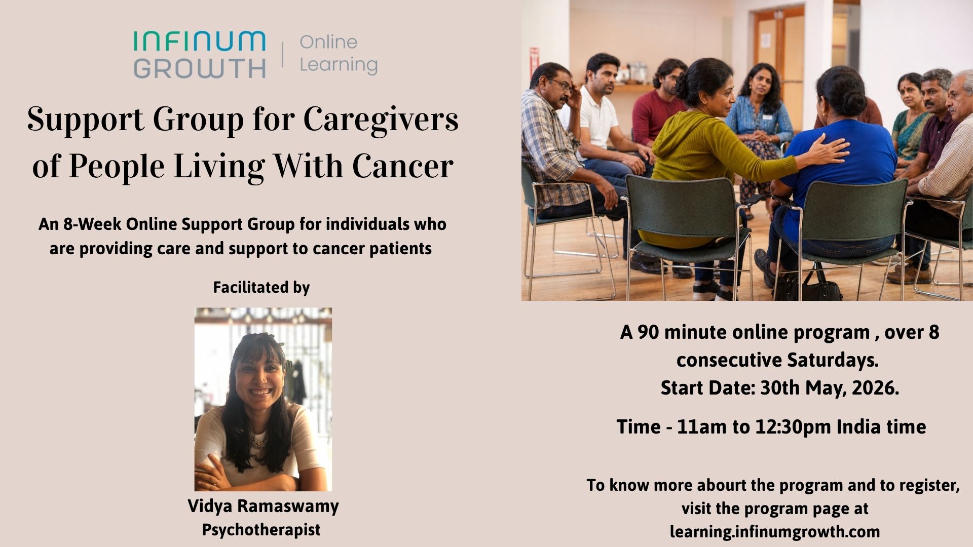 Support Group for Caregivers of People Living With Cancer