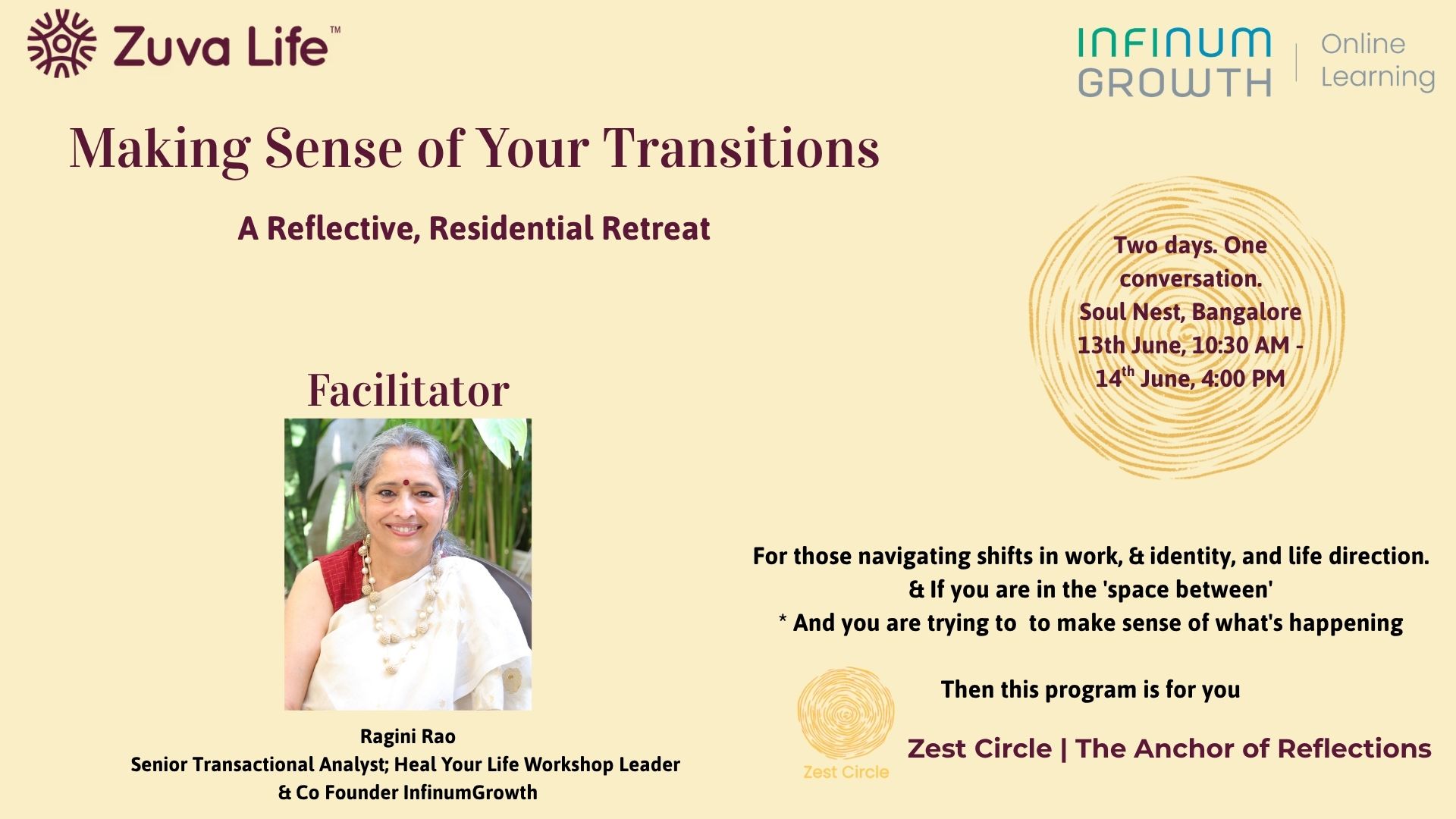Zest Circle – Making Sense Of Your Transitions