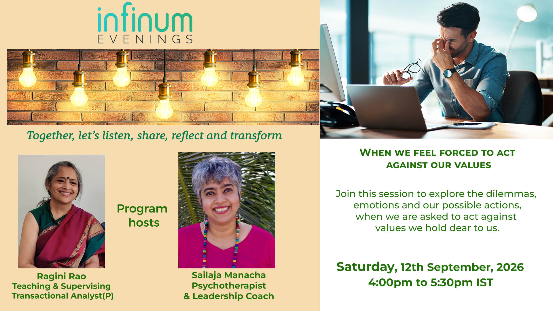Infinum Evenings: When we feel forced to act against our Values
